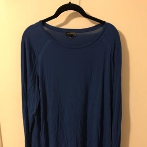 Blue The Limited split back long sleeve top XL